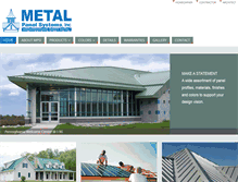 Tablet Screenshot of metalpanelsystems.com